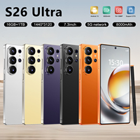 Smartphone 5G S26 Ultra 7,3 pouces HD, Android 15, 16 Go + 1 To, double carte SIM, téléphone portable original, modèle 2026, vente chaude