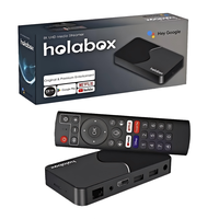 Boîtier TV Android Holabox, décodage vidéo 8K, Wifi 2.4G+5G, commande vocale, lecteur multimédia intelligent, décodeur