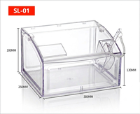 Conteneur de présentation transparent en plastique pour noix et produits épicés, boîte à bonbons écologique, distributeur de grains de café, bac à aliments en vrac pour magasin