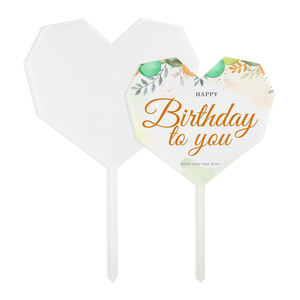 Decorazione per Torte Personalizzabile in Acrilico Stampabile e Riutilizzabile per Forniture di Compleanno/Feste - Product Image 6