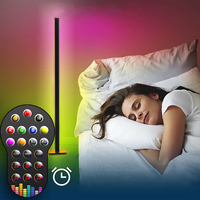 Lampe d'angle rythmique à LED pour le salon Mode de musique à changement de couleur RVB Tuya Alexa Voice Control smart music melody light