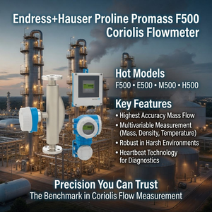 Medidor de Flujo Másico Coriolis Endress+Hauserr Proline Promass 80E 80F 83F 100% Original, Tubo Doble, HART7 Heartbeat SIL2 ATEX IP67 - Product Image 2