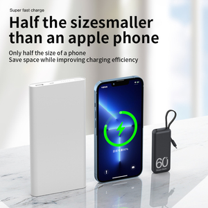 Batterie Li-Polymère FAST Mini <span class=keywords><strong>6000</strong></span> mAh, Power Bank Extérieur, Charge Rapide 10W Type-C, Station d'Alimentation Portable, Câble Intégré, <span class=keywords><strong>CE</strong></span> - Product Image 6