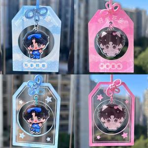 Pendentif amulette en acrylique Zhihong, porte-clés transparent personnalisé avec motif de fenêtre teintée, idéal pour un cadeau - Product Image 3