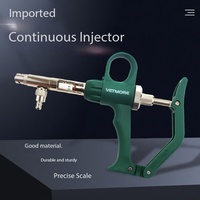Seringue vétérinaire automatique de type V de 1 ml, injecteur continu, 0,1 ml réglable pour la vaccination des volailles et du bétail
