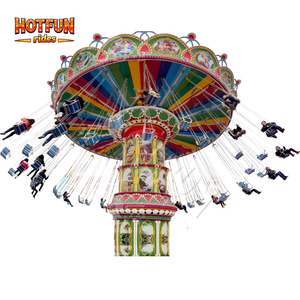 Manège à chaises volantes Hotfun certifié CE, 36 places, avec tête oscillante, pour parc d'attractions, sensations fortes, tours extrêmes, à vendre - Product Image 6
