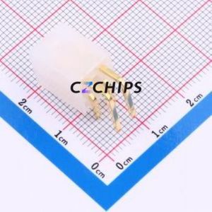 DLL-5569-4AW-GOLD Wire-to-Board Pin Header Bent Lead Through Hole,P=4.2mm Connector 2x2P 4.2mm Right Angle Insert 4P - Product Image 2