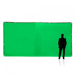 Set de fond pour clavier Chroma de 4m, écran vert, 5 couleurs, toile de fond panoramique repliable, avec étui de transport - Product Image 1