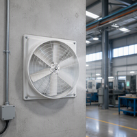 Ventilateur d'extraction à pression négative en fibre de verre YK-550 à YK-1460, ventilateur mural pour serre