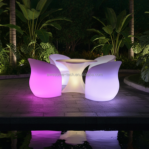 Superbe Fauteuil Canapé LED Moderne RGB 16 Couleurs en Plastique pour Extérieur, <span class=keywords><strong>Salon</strong></span> et Mobilier Hôtelier - Product Image 4