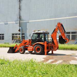 Miễn phí vận chuyển 4x4 backhoe Trái Đất di chuyển máy móc DIESEL phía trước loader và backhoe Máy kéo mini towable kết thúc trước bánh xe tải - Product Image 6