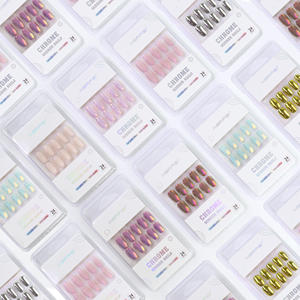 AIERFEI fabricante personalizado moda corto ovalado plata cromo prensa en las <span class=keywords><strong>uñas</strong></span> Venta caliente cubierta completa <span class=keywords><strong>uñas</strong></span> postizas <span class=keywords><strong>Uñas</strong></span> acrílicas - Product Image 6