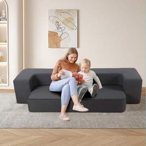 Moderno grigio scuro poltrona convertibile <span class=keywords><strong>materasso</strong></span> quadrato pieghevole <span class=keywords><strong>divano</strong></span> <span class=keywords><strong>letto</strong></span> Memory Foam Guest <span class=keywords><strong>divano</strong></span> funzione di sonno <span class=keywords><strong>per</strong></span> soggiorno - Product Image 2
