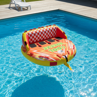 Bouée gonflable de ski nautique en PVC robuste pour usage commercial, équipement de jeu aquatique pour lac et mer