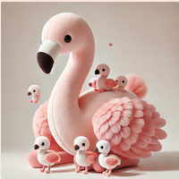 Animal en peluche personnalisé flamant rose peluche flamant rose peluche peluches Animal doux personnalisé