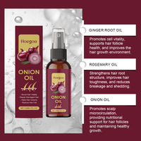 Huile capillaire naturelle et biologique à l'oignon 30 ml en gros – Huile essentielle pure nourrissante pour cheveux, fortifiant le cuir chevelu – Produits de soin capillaire biologiques