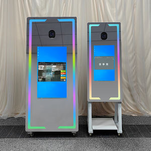 2024 Selfie Mirror Photo Booth DSLR <span class=keywords><strong>Led</strong></span> Frame Pantalla táctil portátil Magic Mirror PhotoBooth Machine con cámara e impresora - Product Image 1