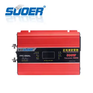 Suoer Off-Grid Solar Power System 12V 220V อินเวอร์เตอร์พาวเวอร์500วัตต์ Pure Sine Wave อินเวอร์เตอร์