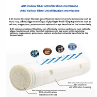 Élément filtrant à membrane d'ultrafiltration à fibres creuses, résistant aux acides et aux alcalis, modèle 108, pour purificateur d'eau horizontal alimentaire