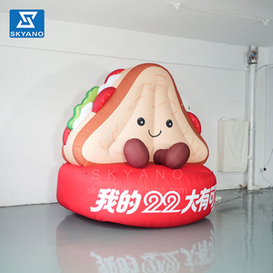 Tùy Chỉnh Quảng Cáo Inflatable Bánh Sandwich Bản Sao Khổng Lồ Mô Phỏng <span class=keywords><strong>Red</strong></span> Inflatable Phim Hoạt Hình Bánh Sandwich Cho Kỷ Niệm Lễ Kỷ Niệm - Product Image 1