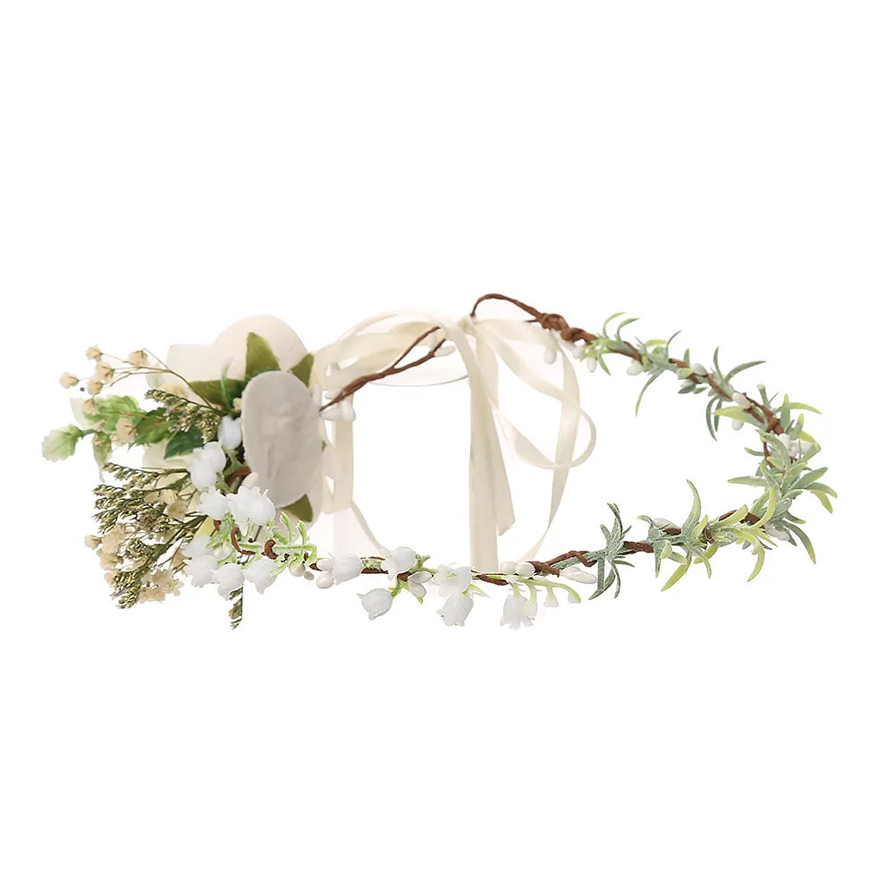 Vòng Hoa Cưới Bãi Biển Hoa Headband Giá Rẻ Cô Gái Nhân Tạo Hoa Vương Miện Hot Flower Headband