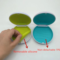 Nouveau Design Étui Invisible pour Gouttières Orthodontiques et Appareils Dentaires en Plastique