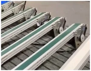 Automatic Small Precision Conveyor Model BTN01-B100-L1000-25-TA220-SCM-12.5-C-G Flat Belt New Condition