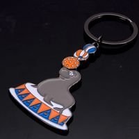Porte-clés en métal personnalisé, porte-clés personnalisé avec des animaux de cirque pour les souvenirs des parcs d'attractions et les cadeaux pour les fêtes d'enfants