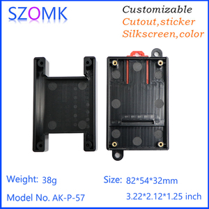 Boîtier de contrôle industriel 82*<span class=keywords><strong>54</strong></span>*32mm en ABS, coque d'instrumentation pour carte PCB, rail DIN, module d'isolation de sécurité <span class=keywords><strong>électrique</strong></span> PLC, boîtier en plastique - Product Image 4