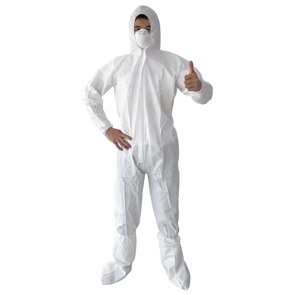 Asbestos Removal Workwear EN14126 Disposable Full Body Protection Coverall