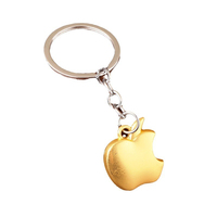 Porte-clés mousqueton 3D en alliage en forme de pomme, créatif et populaire, léger et tendance, cadeau promotionnel, personnalisable OEM