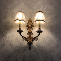 Applique murale LED en cuivre de style français, éclairage économe en énergie, commande par interrupteur mural pour chambre, salon, salle à manger, escalier