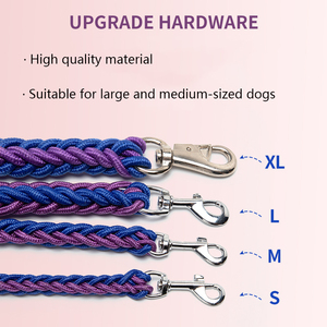 Mới đến con chó cổ áo và dây xích thiết lập chạy đào tạo chất lượng cao Nylon Dây Xích chó lớn - Product Image 4