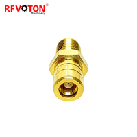 Adaptateur de convertisseur coaxial RF en gros plaqué or 50 ohms en laiton SMA femelle vers SMB mâle droit