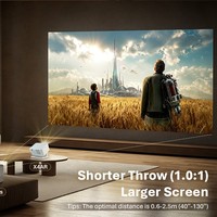Correcteur de keystone automatique, support gimbal intégré, 1 Go + 8 Go, Android, Wi-Fi double bande 5G, haut-parleur intégré, écran jusqu'à 200 pouces