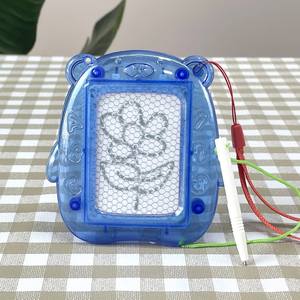 Juguete de aprendizaje educativo para niños en edad preescolar, Garabato reutilizable de plástico, Mini pintura de escritura, tablero de dibujo magnético con cordón - Product Image 2