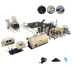 Good stability batch type waste tire plastic pyrolysis machine tire oil recycling pyrolysis reactor