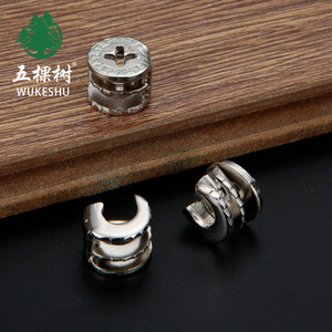 Conector Tres en Uno Wukeshu, Rueda Excéntrica Niquelada, Herraje para Ensamblaje de Muebles - Product Image 2