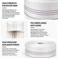 Tuyau d'incendie en PVC caoutchouc double enveloppe robuste de 8 pouces, haute pression, pour l'irrigation agricole et les arroseurs de terres agricoles