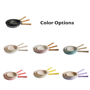 Sartenes de Cocina Personalizables de Aluminio Fundido para el Hogar, Juegos de Utensilios de Cocina, Sartenes de 20 cm, 24 cm y 28 cm - Product Image 6