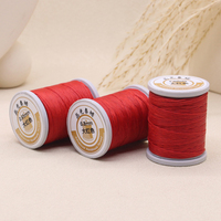 0.65mm 0.8mm 1.0mm Benang Lilin Bulat Buatan Tangan dari Poliester Mercerized Berwarna untuk Merajut Perhiasan dan Menjahit