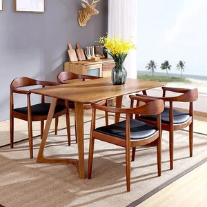 Venta Directa de Fábrica, Lote de Sillas de Comedor Modernas de Lujo, Estilo Nórdico, Madera Maciza, Asiento Acolchado, Sillas para Hotel y Cafetería - Product Image 2