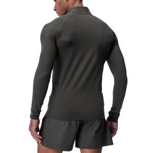 T-shirt à manches longues pour homme, personnalisable, 1/4 de zip, basique, coupe ajustée, fitness, gym, avec motif imprimé, décontracté pour un usage quotidien - Product Image 3