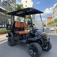 Voiturette de golf électrique 72V 4 places au lithium, modèle mini club car, promotionnelle pour le camping