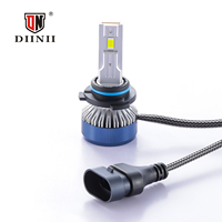 DIINII Y1-9006 Ampoules de phare LED mini haute puissance Nouvelle conception Plug & Play HB4 6500k Aluminium 8000LM Ajustement universel 12V