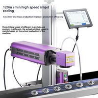Machine de marquage laser à fibre entièrement automatique pour l'impression de dates d'expiration, de graphiques, de logos, sur boîtes d'emballage, sacs en plastique, métal, etc.