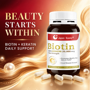 Suplemento de Biotina y Queratina de Marca Privada Shecome 20000mcg, Promueve la Salud del Cabello, la Piel y las Uñas, Suplemento Dietético de Biotina - Product Image 5