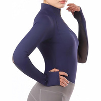 Chemise d'équitation à manches longues pour femmes, hautement élastique, légère et respirante, couche de base pour l'entraînement quotidien
