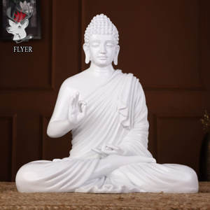 जीवन के आकार के आउटडोर सजावटी अंजीर बुधा प्रतिमा मूर्तिकला उद्यान या पार्क के लिए बड़े राल अंतरिक्ष यात्री - Product Image 5