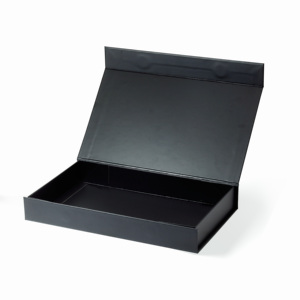 Custom Bulk C5 Shallow Cardboard Black Paper Rigid <b>Magnetic</b> Foldable Gift <b>Box</b> - Product Image 2